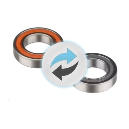 4P20 - Echange roulements d'un moyeu de roue de vélo AV ou AR -  Entretien, mise en service -  Prestations roues