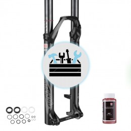 Entretien d'une fourche hydraulique ROCK SHOX NIV1 (fluide + kit joint intégrés)