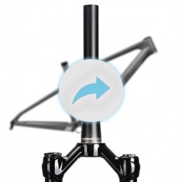 Pose fourche avec pivot lisse sur cadre de vélo