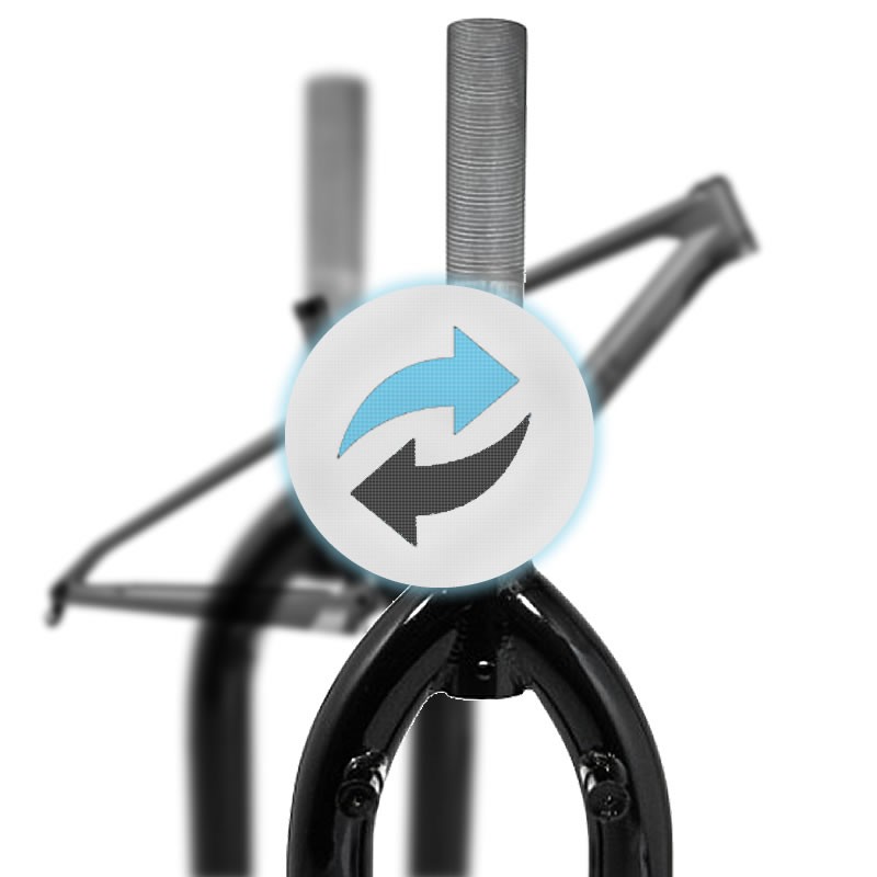Echange fourche pivot fileté