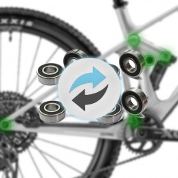 Echange des roulements du triangle arrière d'un vélo