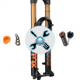 Préparation fourche d'un vélo