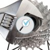 Contrôle serrage cassette/roue libre, plateaux, dérailleurs si existants, sur un vélo