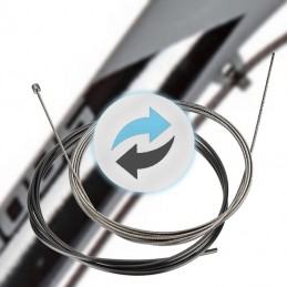 Echange gaine et câble d'un dérailleur de vélo (passage externe) avec réglage