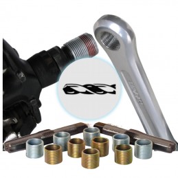 Taraudage d'une manivelle d'un vélo