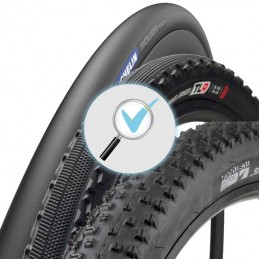 Contrôle de l'état d'un pneu de vélo