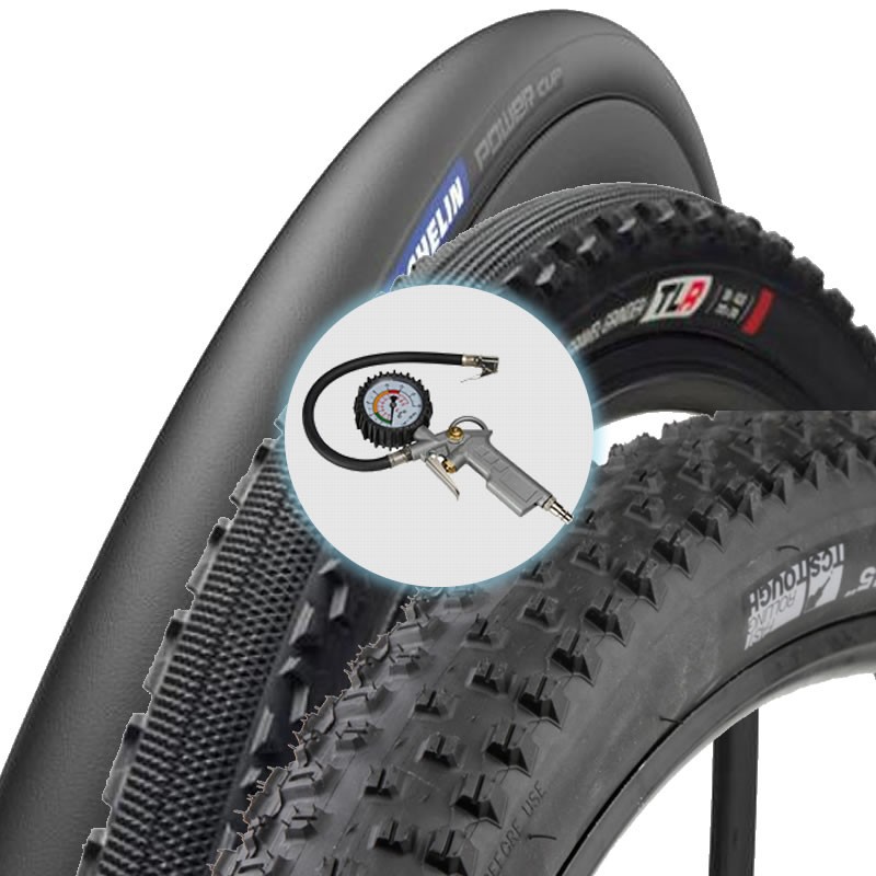 Gonflage d'un pneu de vélo