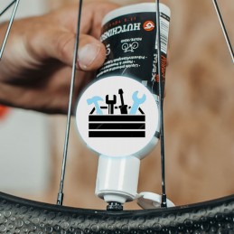 Injection liquide préventif pour pneu tubless de vélo
