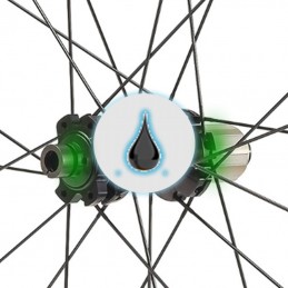 Graissage des roulements du moyeu d'une roue de vélo