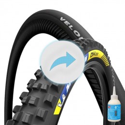 Pose Pneu Tubeless sur une roue de vélo