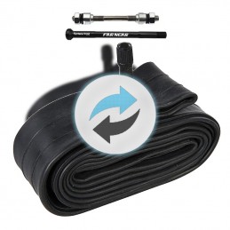 Echange d'une chambre air de vélo sur roue avec axe standard