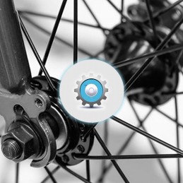 Réglage axe de roue d'un vélo