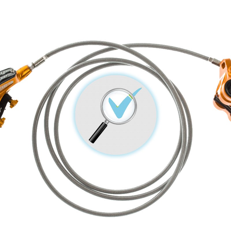 Contrôle état des durites et connectiques hydraulique d'un vélo