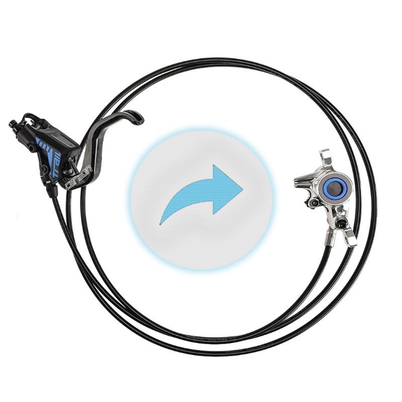 5P09 - Pose d'un frein à disque hydraulique complet (levier,durite,étrier) d'un vélo -  Entretien, mise en service -  Prestatio