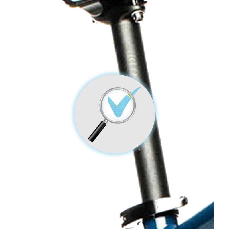 6D04 - Contrôle de la tige de selle d'un vélo -  Entretien, mise en service -  Prestations périphériques