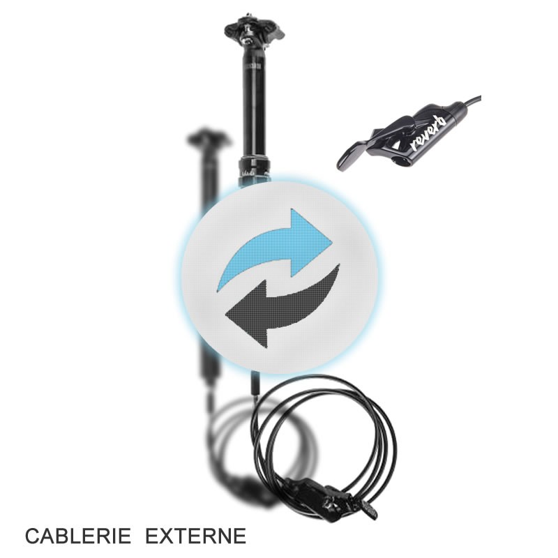6P14 - Echange tige de selle télescopique avec levier de commande (externe) d'un vélo -  Entretien, mise en service -  Prestati