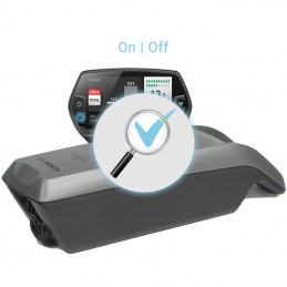9D02 - Contrôle batterie - Contrôle de la mise en marche et de l'arrêt de l'e-bike sur la batterie -  Entretien, mise en servic