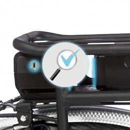 9D04 - Contrôle batterie - Contrôle du fonctionnement des fixations et de la serrure de la batterie -  Entretien, mise en servi