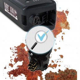 9D06 - Contrôle batterie - Contrôle de l'absence de corrosion, d'endommagement et de salissure des contacts et des câbles -  En