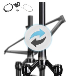 2P08 - Echange fourche pivot lisse AVEC commande blocage au guidon -  Entretien, mise en service -  Prestations cadre & fourche