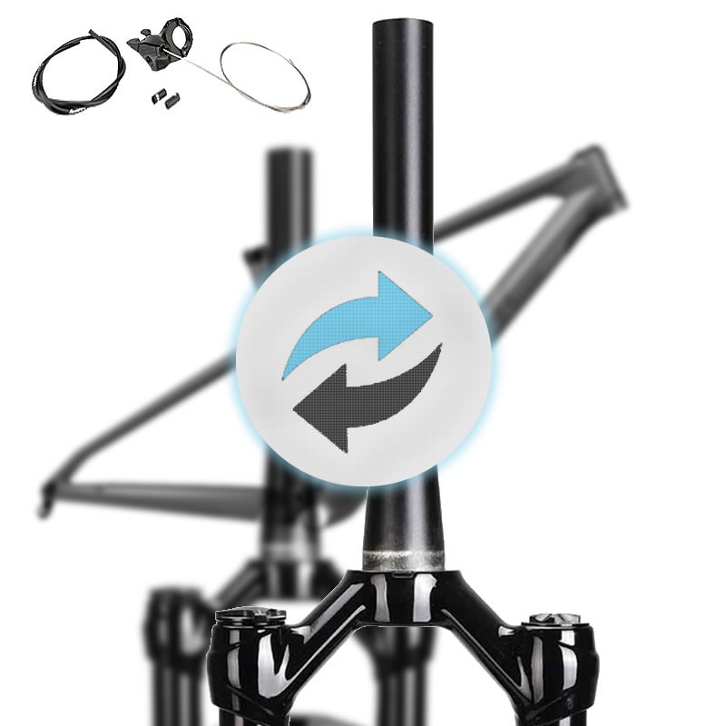 2P08 - Echange fourche pivot lisse AVEC commande blocage au guidon -  Entretien, mise en service -  Prestations cadre & fourche